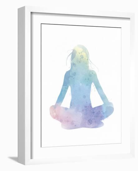 Sukhasana - Meditate-Sasha Blake-Framed Art Print