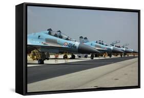 Sukhoi Su-30 Aircraft from the Indian Air Force at Istres Air Base-Stocktrek Images-Framed Stretched Canvas