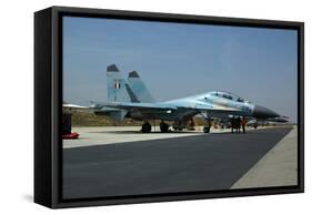 Sukhoi Su-30 Aircraft from the Indian Air Force at Istres Air Base-Stocktrek Images-Framed Stretched Canvas