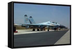 Sukhoi Su-30 Aircraft from the Indian Air Force at Istres Air Base-Stocktrek Images-Framed Stretched Canvas