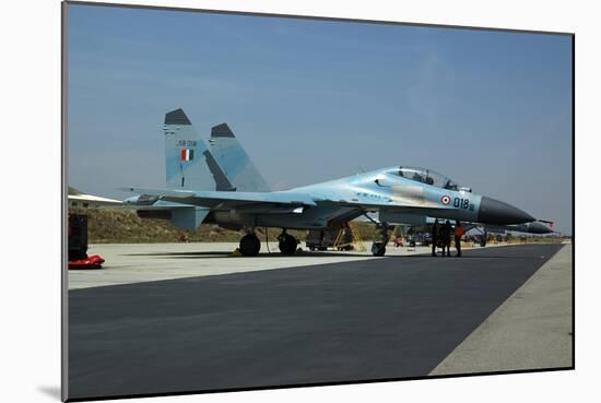 Sukhoi Su-30 Aircraft from the Indian Air Force at Istres Air Base-Stocktrek Images-Mounted Photographic Print