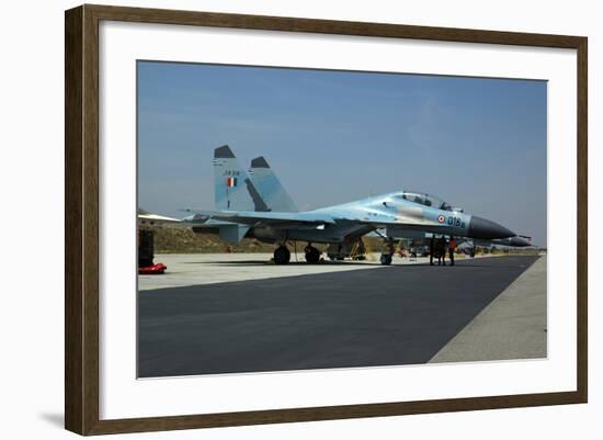 Sukhoi Su-30 Aircraft from the Indian Air Force at Istres Air Base-Stocktrek Images-Framed Photographic Print