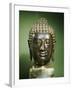 Sukhothai Bronze Head of Buddha-null-Framed Giclee Print