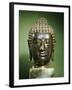 Sukhothai Bronze Head of Buddha-null-Framed Giclee Print