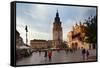 Sukiennice, the Renaisssance Cloth Hall, Rynek Glowny the Main Market Square, Krakow, Poland-null-Framed Stretched Canvas