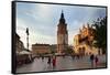 Sukiennice, the Renaisssance Cloth Hall, Rynek Glowny the Main Market Square, Krakow, Poland-null-Framed Stretched Canvas