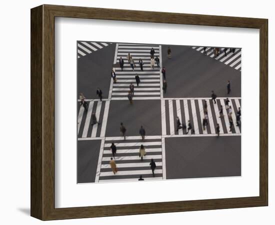 Sukiyabashi Pedestrian Crossing, Ginza, Tokyo, Japan-Gavin Hellier-Framed Photographic Print