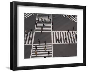 Sukiyabashi Pedestrian Crossing, Ginza, Tokyo, Japan-Gavin Hellier-Framed Photographic Print