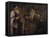 Sukkot in the Synagogue-Frank Wright Bourdillon-Framed Stretched Canvas