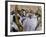 Sukot Festival, Jews in Prayer Shawls Holding Lulav and Etrog, Praying by the Western Wall, Israel-Eitan Simanor-Framed Photographic Print