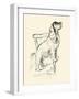 Suky On The Chair-Lucy Dawson-Framed Art Print