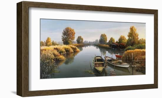 Sul fiume-Adriano Galasso-Framed Art Print