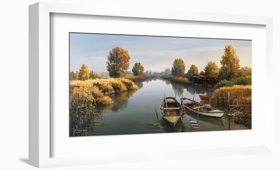 Sul fiume-Adriano Galasso-Framed Art Print