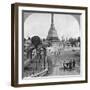 Sule Pagoda from Pagoda Street, Rangoon, Burma, 1908-null-Framed Photographic Print