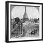 Sule Pagoda from Pagoda Street, Rangoon, Burma, 1908-null-Framed Photographic Print