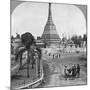 Sule Pagoda from Pagoda Street, Rangoon, Burma, 1908-null-Mounted Photographic Print