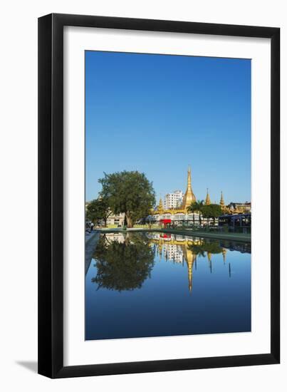 Sule Paya (Sule Pagoda), Yangon (Rangoon), Myanmar (Burma), Asia-Christian Kober-Framed Photographic Print