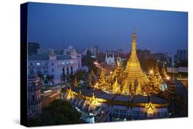 Sule Paya, Yangon (Rangoon), Myanmar (Burma), Asia-Tuul-Stretched Canvas