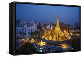 Sule Paya, Yangon (Rangoon), Myanmar (Burma), Asia-Tuul-Framed Stretched Canvas