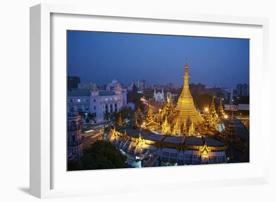 Sule Paya, Yangon (Rangoon), Myanmar (Burma), Asia-Tuul-Framed Photographic Print