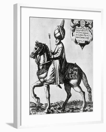 Suleiman I, known as Suleiman the Magnificent-null-Framed Giclee Print