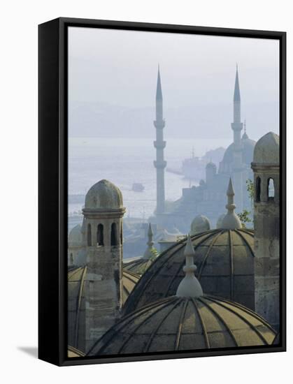 Suleymaniye Complex Overlooking the Bosphorus, Istanbul, Turkey, Europe-Upperhall Ltd-Framed Stretched Canvas