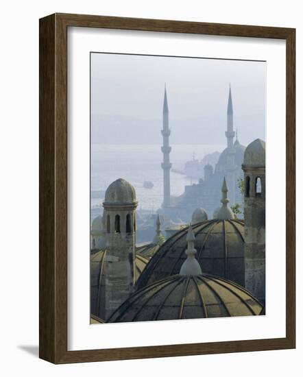 Suleymaniye Complex Overlooking the Bosphorus, Istanbul, Turkey, Europe-Upperhall Ltd-Framed Photographic Print