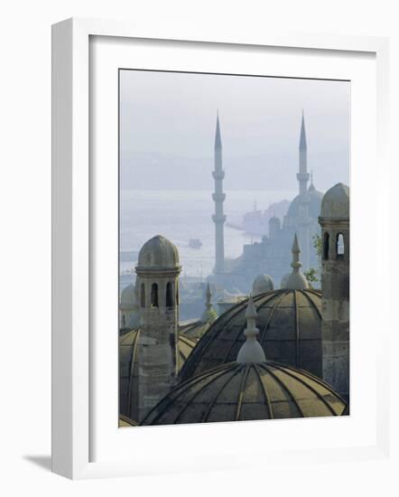 Suleymaniye Complex Overlooking the Bosphorus, Istanbul, Turkey, Europe-Upperhall Ltd-Framed Photographic Print