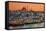 Suleymaniye Mosque and City Skyline at Sunset, Istanbul, Turkey-Stefano Politi Markovina-Framed Stretched Canvas