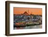 Suleymaniye Mosque and City Skyline at Sunset, Istanbul, Turkey-Stefano Politi Markovina-Framed Photographic Print