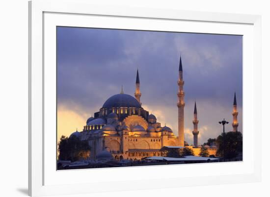 Suleymaniye Mosque, Eminonuand Bazaar District, Istanbul, Turkey, Europe-Richard Cummins-Framed Photographic Print