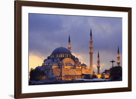 Suleymaniye Mosque, Eminonuand Bazaar District, Istanbul, Turkey, Europe-Richard Cummins-Framed Photographic Print