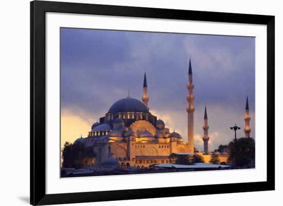 Suleymaniye Mosque, Eminonuand Bazaar District, Istanbul, Turkey, Europe-Richard Cummins-Framed Photographic Print