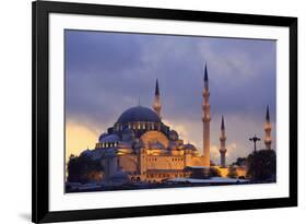 Suleymaniye Mosque, Eminonuand Bazaar District, Istanbul, Turkey, Europe-Richard Cummins-Framed Photographic Print