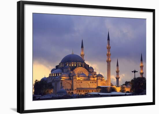 Suleymaniye Mosque, Eminonuand Bazaar District, Istanbul, Turkey, Europe-Richard Cummins-Framed Premium Photographic Print