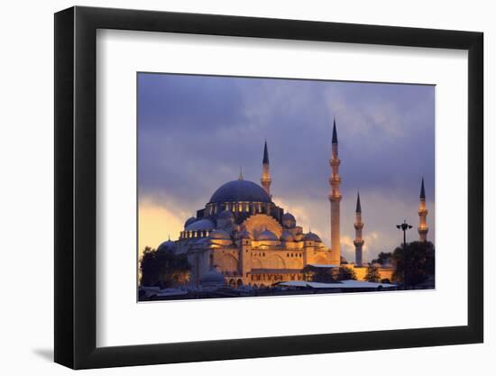 Suleymaniye Mosque, Eminonuand Bazaar District, Istanbul, Turkey, Europe-Richard Cummins-Framed Premium Photographic Print