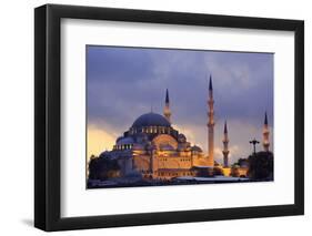 Suleymaniye Mosque, Eminonuand Bazaar District, Istanbul, Turkey, Europe-Richard Cummins-Framed Premium Photographic Print