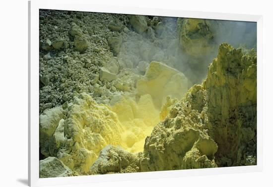 Sulfur in a Volcano Crater, Papua New Guinea, New Britain, Kimbe Bay-Reinhard Dirscherl-Framed Photographic Print