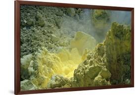 Sulfur in a Volcano Crater, Papua New Guinea, New Britain, Kimbe Bay-Reinhard Dirscherl-Framed Photographic Print