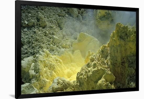 Sulfur in a Volcano Crater, Papua New Guinea, New Britain, Kimbe Bay-Reinhard Dirscherl-Framed Photographic Print