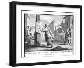 Sulla Now Dictator Posts Lists of Proscribed Citizens-Augustyn Mirys-Framed Art Print