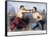 Sullivan and Kilrain Fight-null-Framed Stretched Canvas