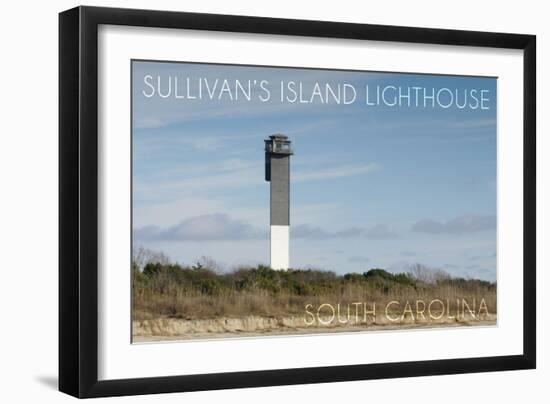 Sullivan's Island, South Carolina - Charleston Light-Lantern Press-Framed Art Print