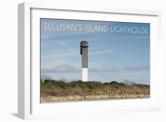 Sullivan's Island, South Carolina - Charleston Light-Lantern Press-Framed Art Print