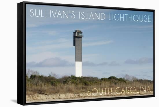 Sullivan's Island, South Carolina - Charleston Light-Lantern Press-Framed Stretched Canvas