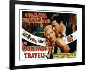 Sullivan's Travels, Veronica Lake, Joel Mccrea, 1941-null-Framed Art Print