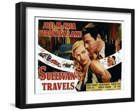 Sullivan's Travels, Veronica Lake, Joel Mccrea, 1941-null-Framed Art Print