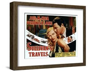 Sullivan's Travels, Veronica Lake, Joel Mccrea, 1941-null-Framed Art Print