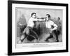 Sullivan vs Kilrain, 1889-null-Framed Giclee Print