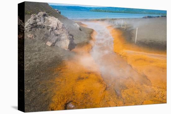 Sulphur river below Volcano Tavurvur, Rabaul, East New Britain, Papua New Guinea, Pacific-Michael Runkel-Stretched Canvas